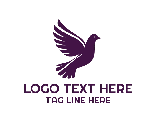 Peace Dove Circle Harmony Logo