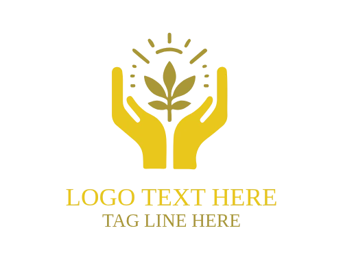  Peace Hand Logo for Calm and Spiritual Brands