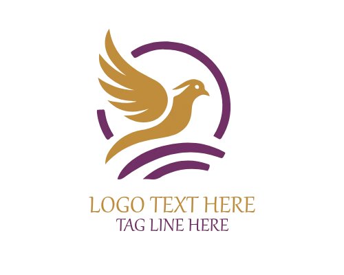 Peace Pigeon Logo for Harmony, Charity, and Community Brands
