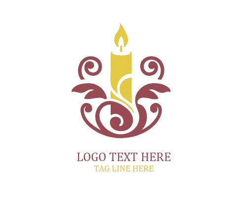 Peace Symbol Candle Logo