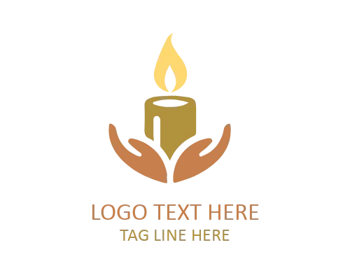 Peaceful Candle Light Logo