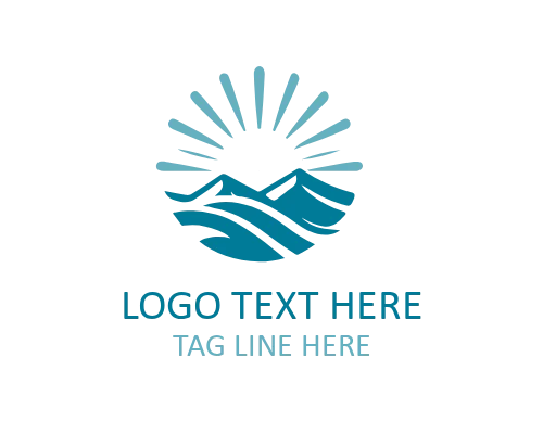 Peak Nature Logo for Outdoor Branding
