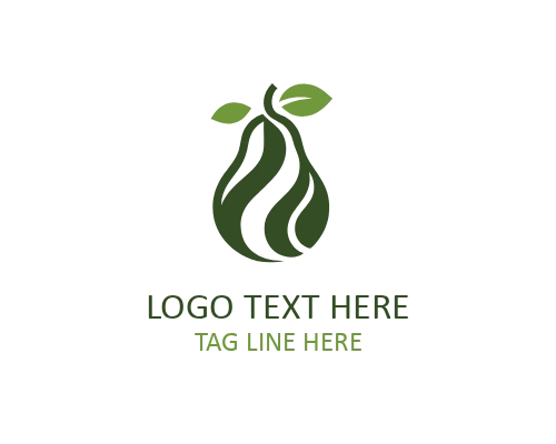 Pear Fruit Farm Logo for Local Farmers