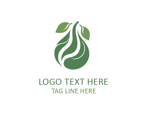 Pear Smoothie Logo for Beverage Brand