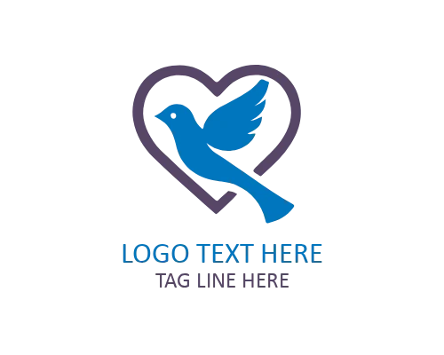  Pearl Love Bird Flat Logo for Elegant Romantic Brands