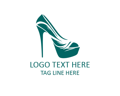 Pearl Step Heel Logo for Elegant Women Fashion Brands