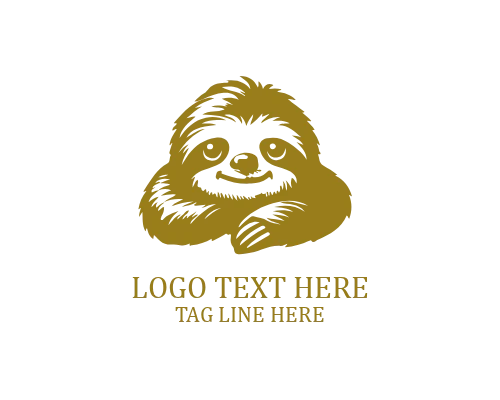 Peekaboo Sloth Logo