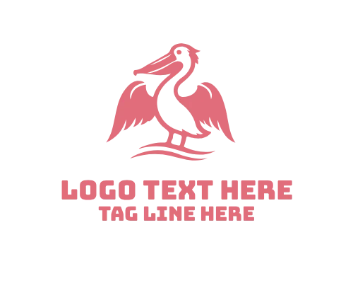 Pelican Catching Logo