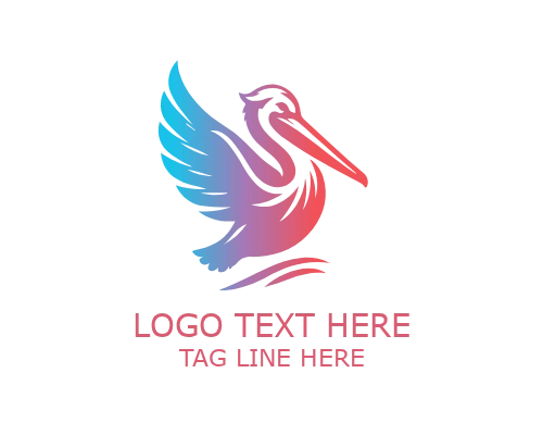 Pelican Diving Logo for Marine, Adventure, and Wildlife Brands