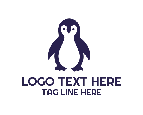 Penguin Cute Character Logo