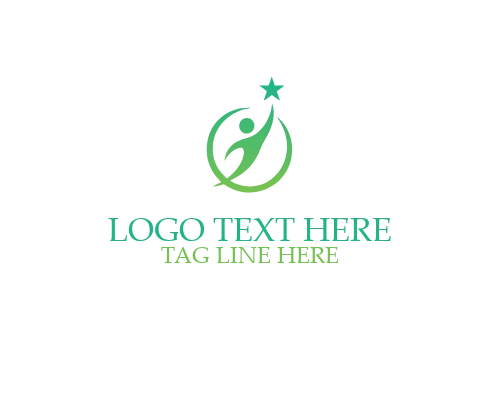 People Leadership Circle Symbol Logo