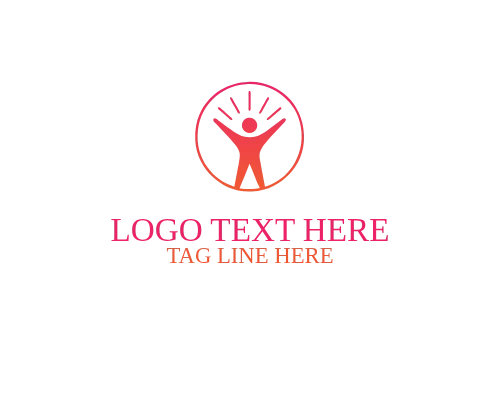 People Leadership Emblem Logo