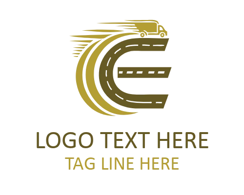 Performance Automotive Lettermark E Logo for Vehicle Branding