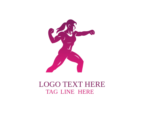 Performance Strong Woman Logo
