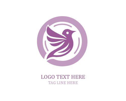 Pet Birds Circle Logo