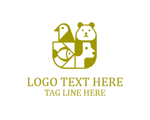 Pet Care Animals Logo