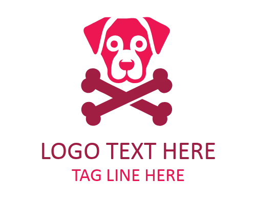 Pet Dog Emblem Logo