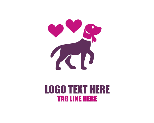 Pet Love Dog Logo