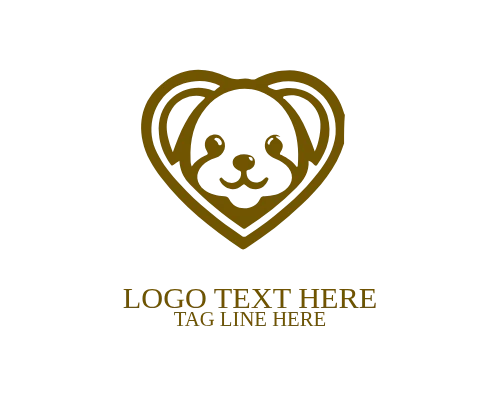 Pet dog Family Logo