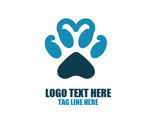 Pet Paw Love Care Logo