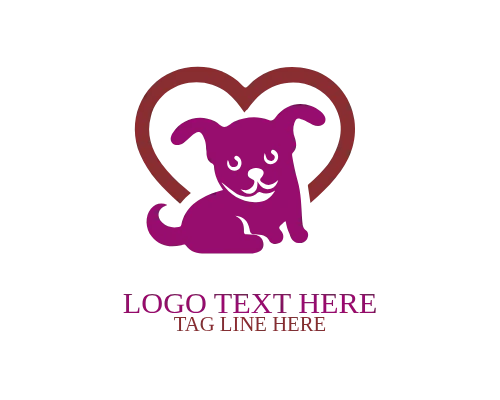 Pet Dog Love Logo