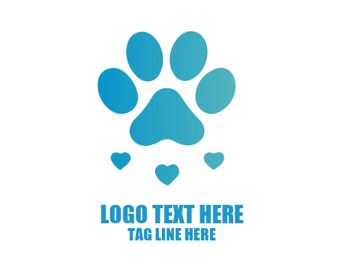 Pet Paw Premium Love Logo