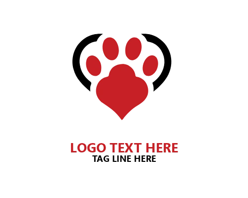 Pet Paw Service Logo