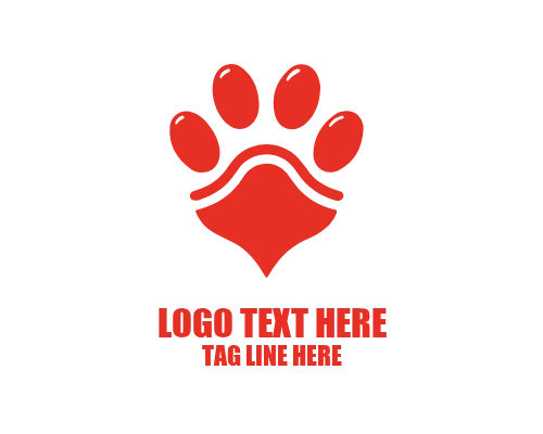 Pet Paw Simple Logo
