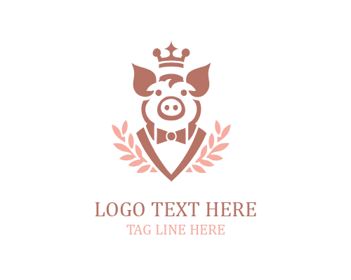  Pig Eco Badge Logo