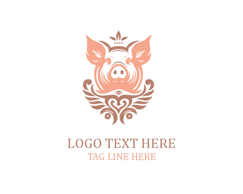 Pig Farm Animal Logo