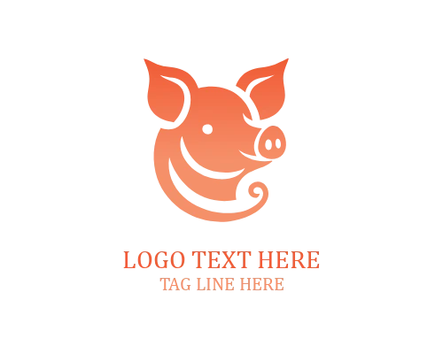 Pig Farm Mascot Logo