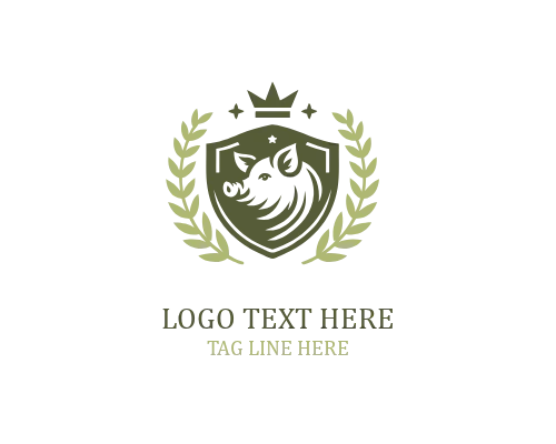 Pig Farm Shield Logo