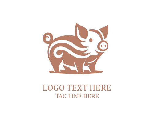  Pig Kids Logo
