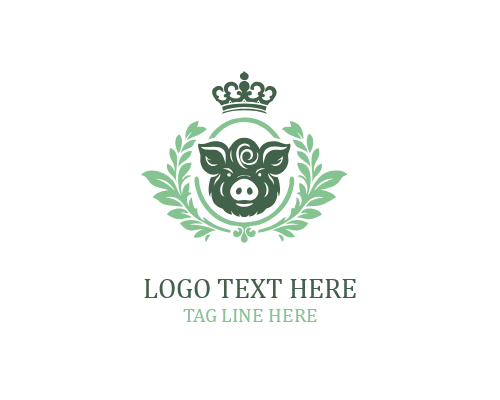 Pig Luxury Crown Logo