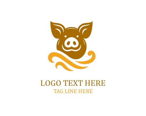  Pig Outline Icon Logo