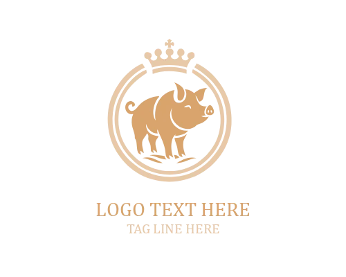  Pig Royal Badge Logo