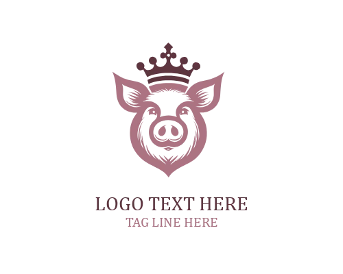 Pig Royal Head Logo