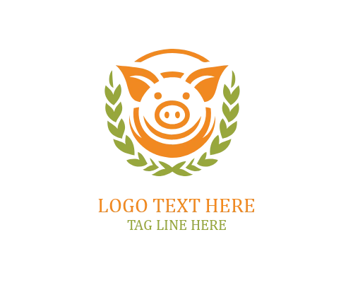 Pig Simple Icon Logo
