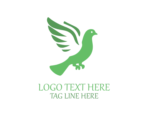 Pigeon Circle Badge Logo for Labels and Brand Emblems