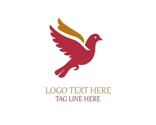 Pigeon Flight Outline Logo for Freedom and Minimal Brands