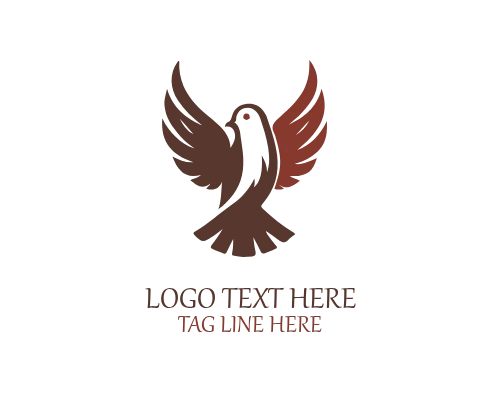 Pigeon Wing Symbol Logo for Freedom and Lifestyle Brands