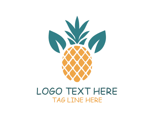 pine apple Health Fruit Logo