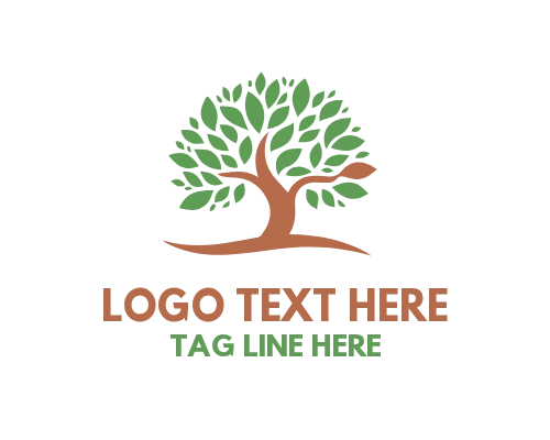 Pine Forest Badge Tree Logo