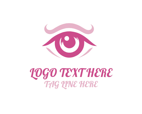 Pink Animal Eye Logo