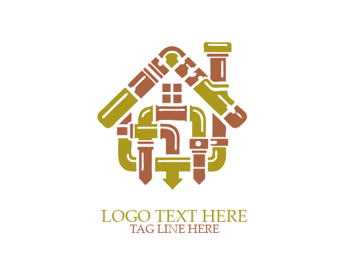 Pipe Repair Plumbing Logo