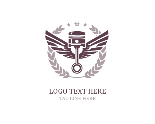 Piston Wings Badge Logo