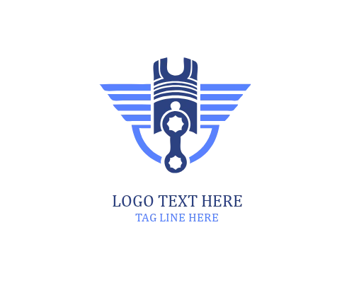 Piston Wings Shield Logo