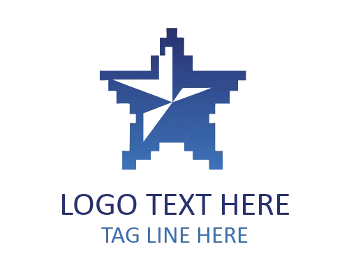 Pixel Gaming Star Emblem