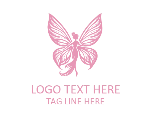 Pixie Fairy Vintage Flat Logo