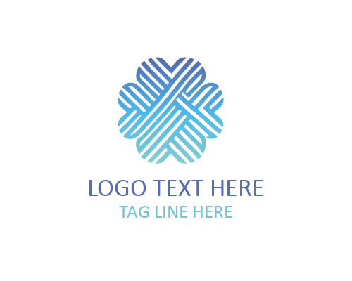 Plaid Textile Logo for Classic and Modern Fabric Brands